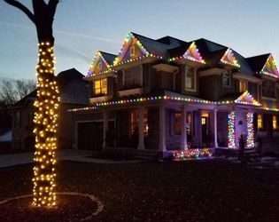 Expert LED Christmas Light Installation In Littig, TX